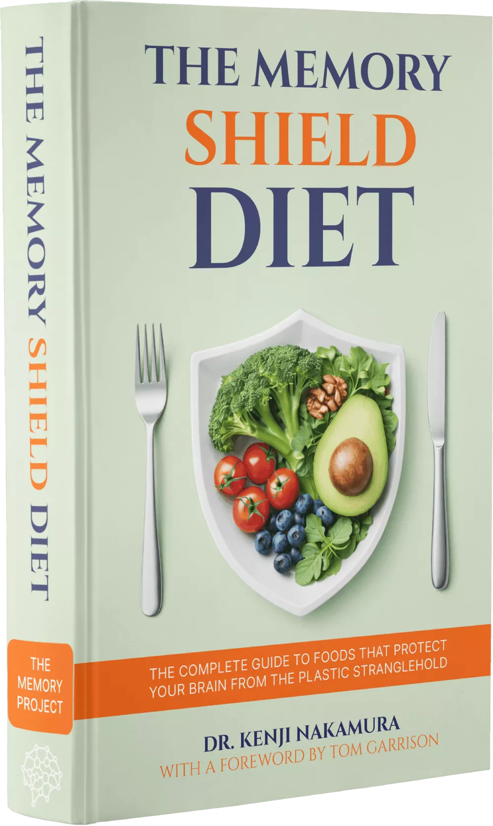 The Memory Shield Diet ebook cover, a food guide for brain protection